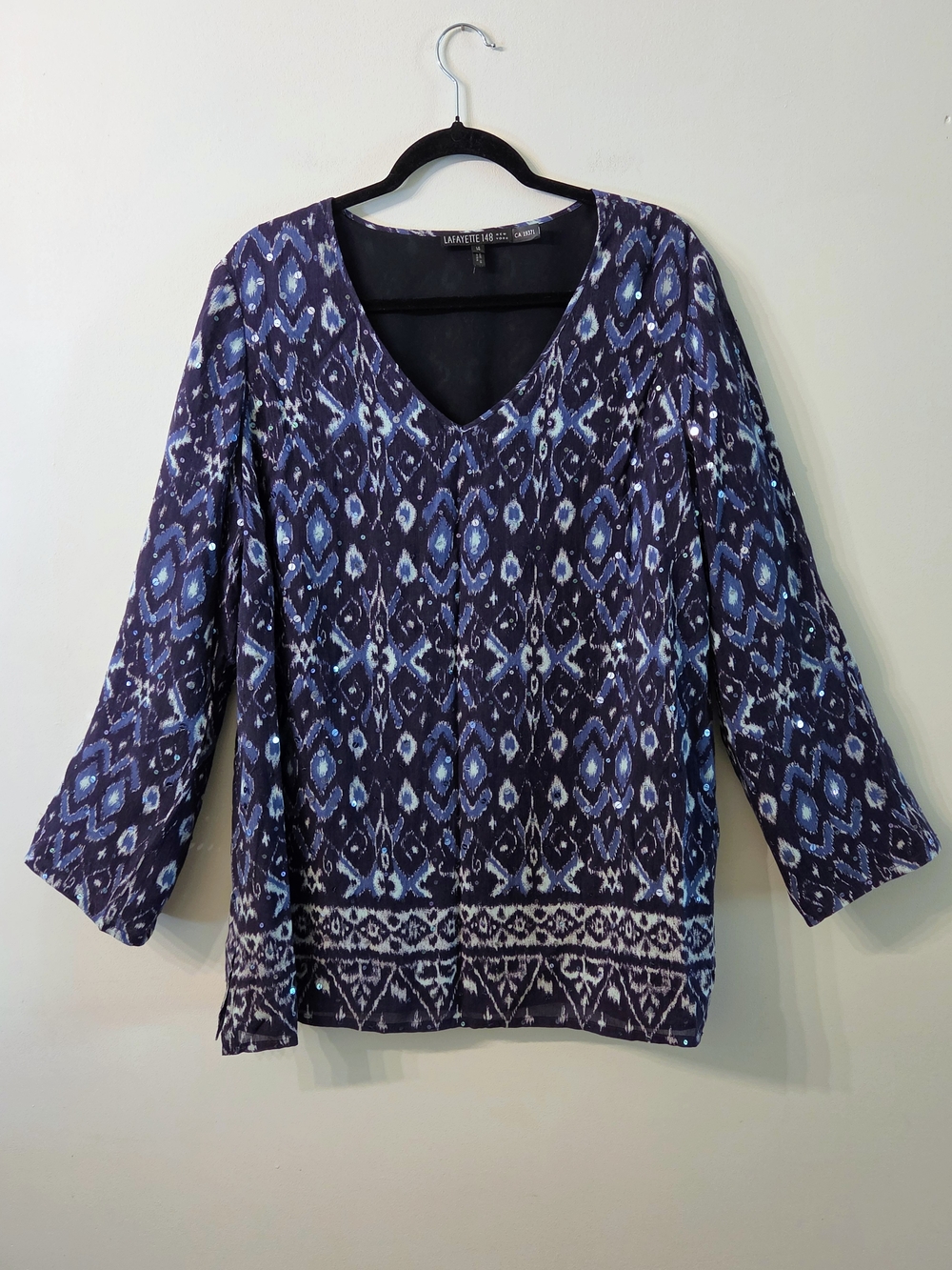 Lafayette 148 Top With Sequins - Picture 1 of 6